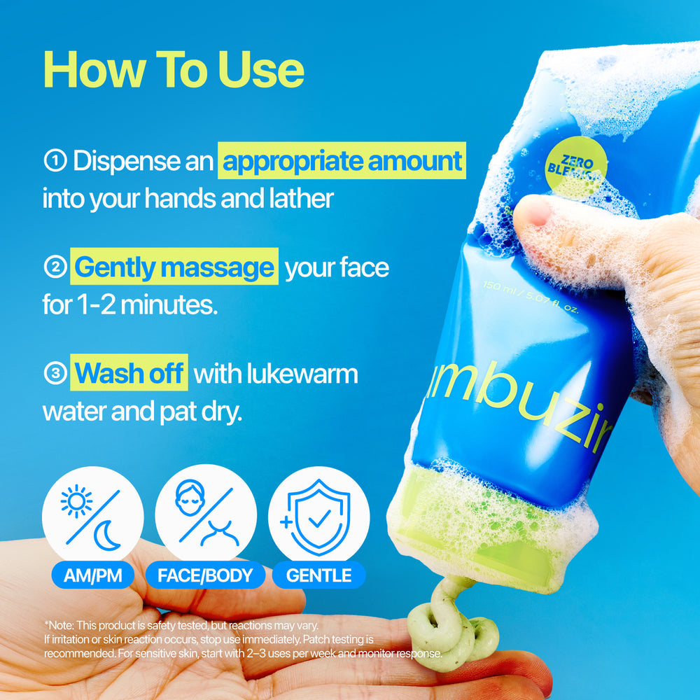Zero Blemish Clarifying 2% Sulfur Cleansing Foam 150ml | Numbuzin