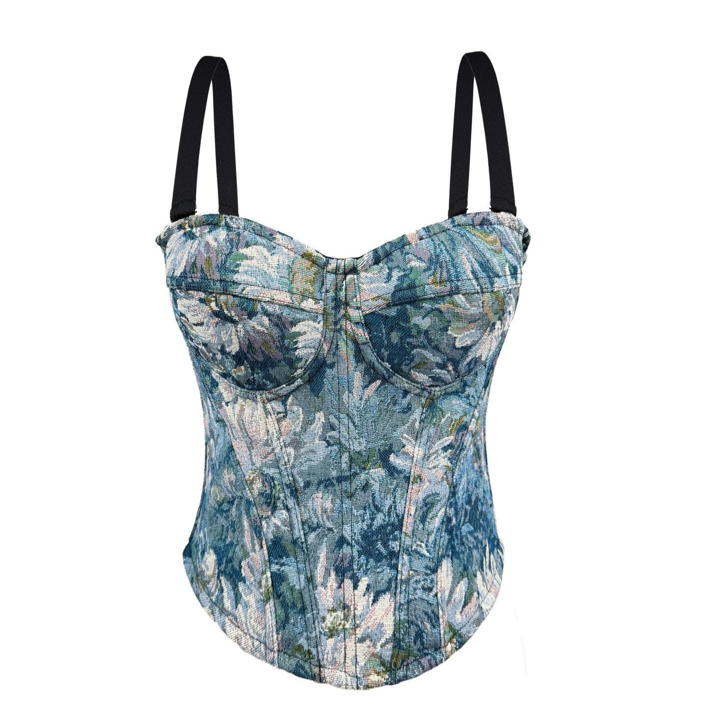 Vintage Palace Strapless Boned Bustier Top | ULZZANG BELLA