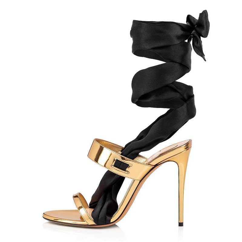 Fashionista Opulent Lace-Up Heels Sandals for Women | ULZZANG BELLA