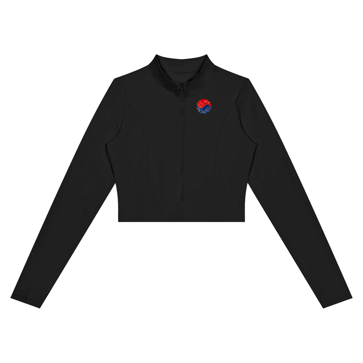 ULZZANG BELLA Korean Tiger Cropped Training Jacket - Empower Your Movement