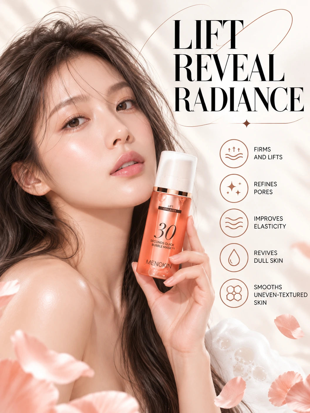 30 Seconds Quick Bubble Mask_Lift 95ml | MENOKIN | MENOKIN 30 Seconds Quick Bubble Mask Lift 95ml