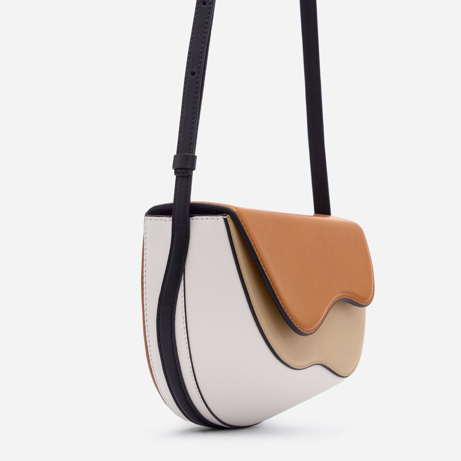Spliced Luxe Underarm Crossbody Bag | ULZZANG BELLA