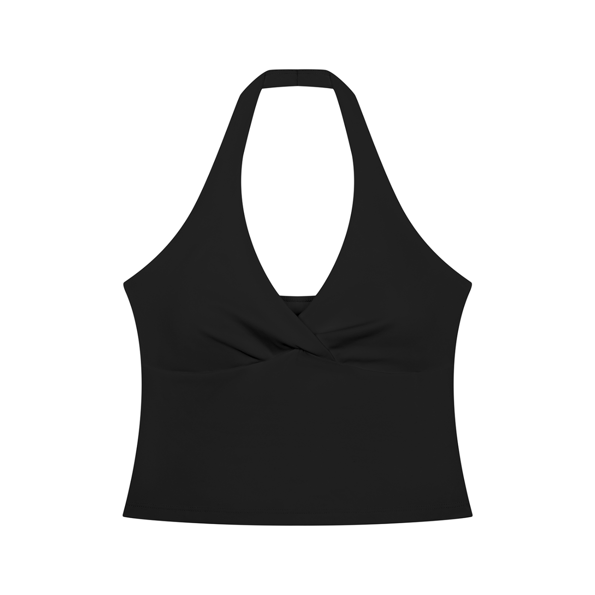 ULZZANG BELLA Korean Tiger Halter Crop Top | Sculpted Elegance