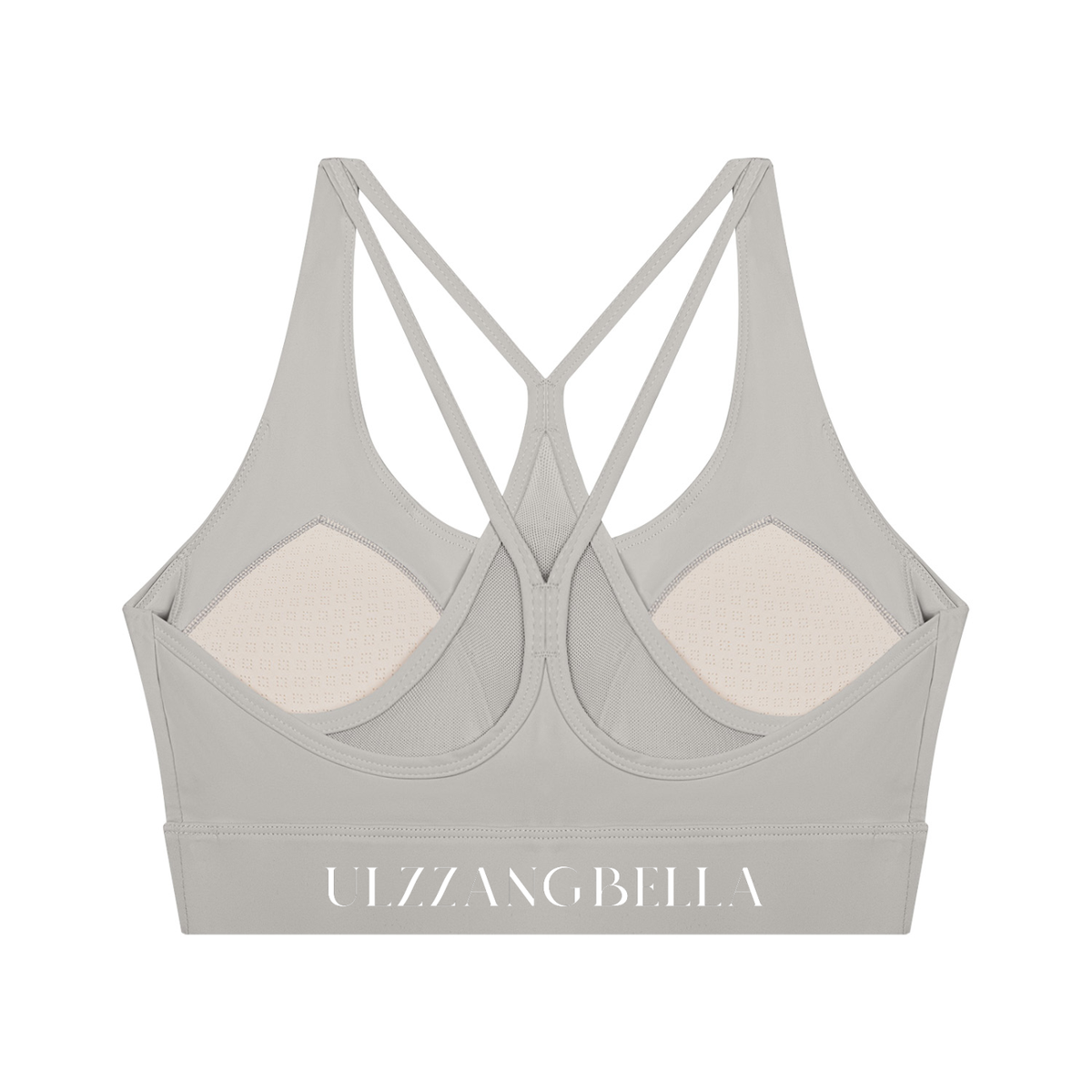Women's Sculpted U-Neck Cropped Yoga Sports Bra | ULZZANG BELLA