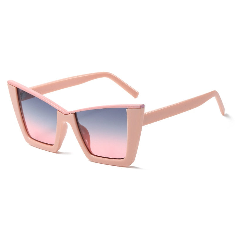 Elegant Designer Cat-Eye Vintage Sunglasses for Women | ULZZANG BELLA