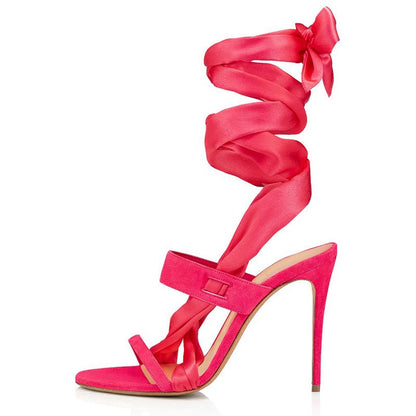 Fashionista Opulent Lace-Up Heels Sandals for Women | ULZZANG BELLA