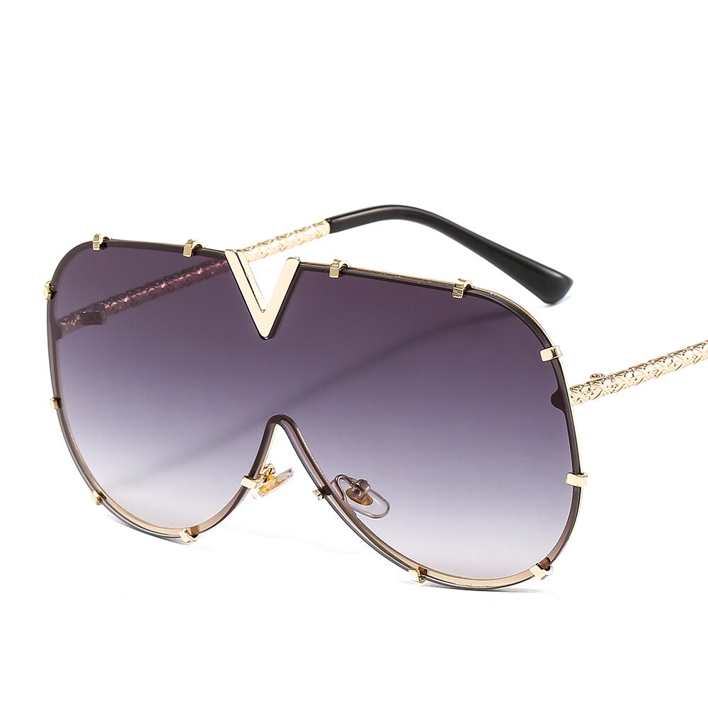 Luxury Vintage Square Sunglasses: Retro Oversized Eyewear for Women | ULZZANG BELLA