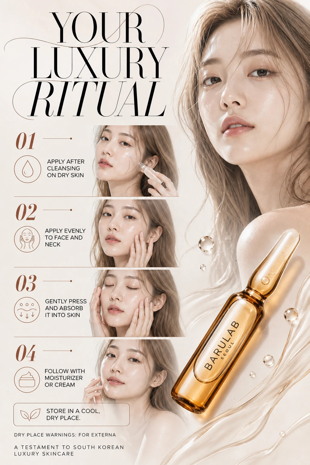 530 S-PEPTIDE  AMPOULE PLUS - 2ml x 30pcs | Barulab | Barulab 530 S-Peptide Ampoule Plus - Artisanal Luxury Serum