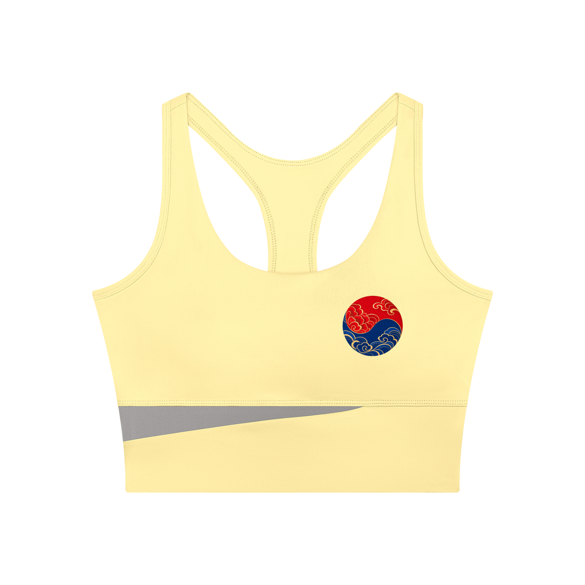 Color Block Sculpt Cropped Yoga Tank Top | ULZZANG BELLA