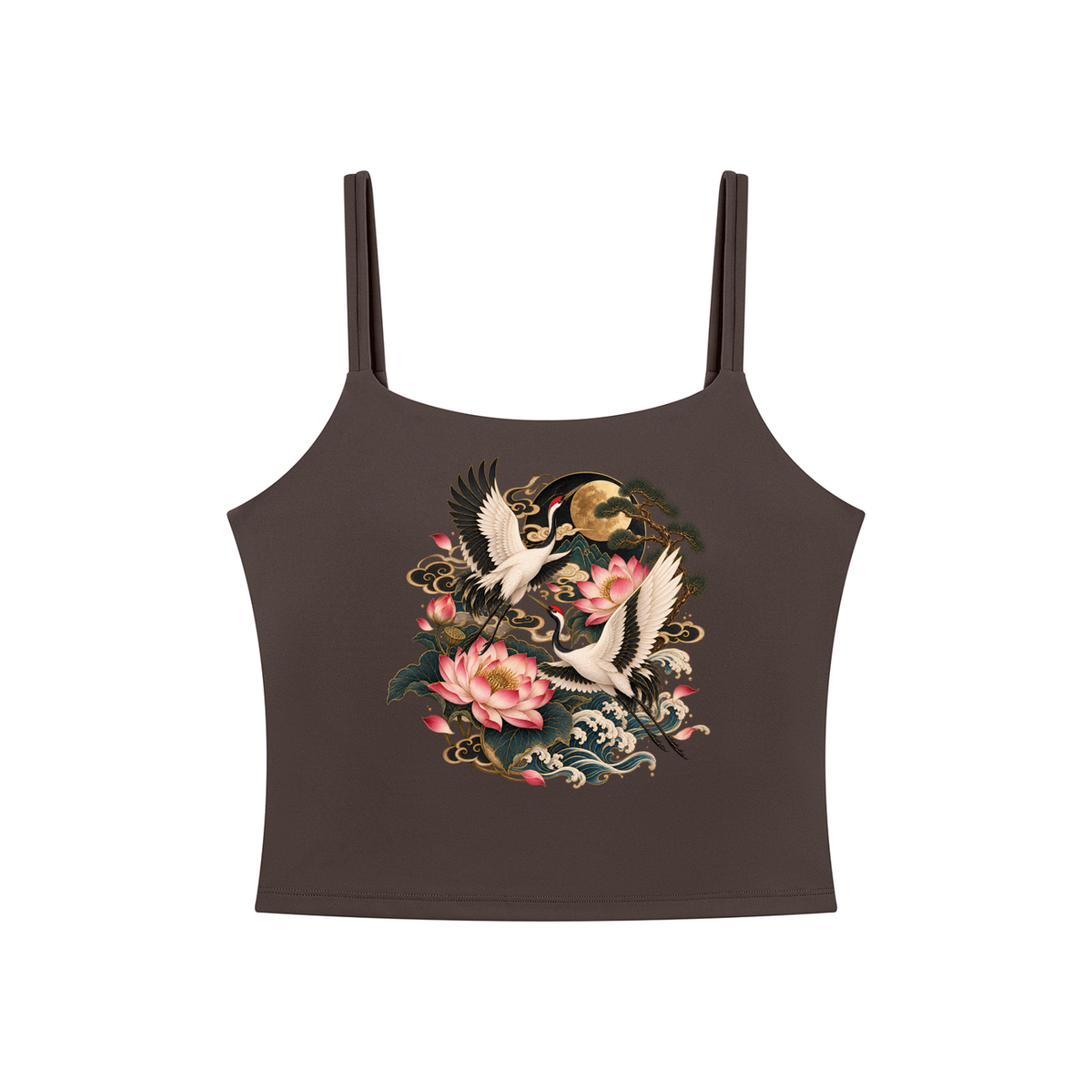 Korean Crane Women's Cropped Yoga Tank Top | ULZZANG BELLA