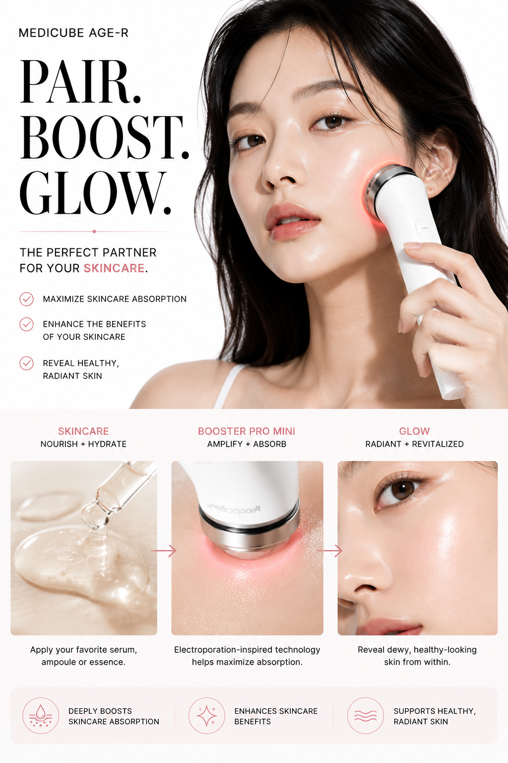 AGE-R Booster Pro Mini White 1EA | MEDICUBE