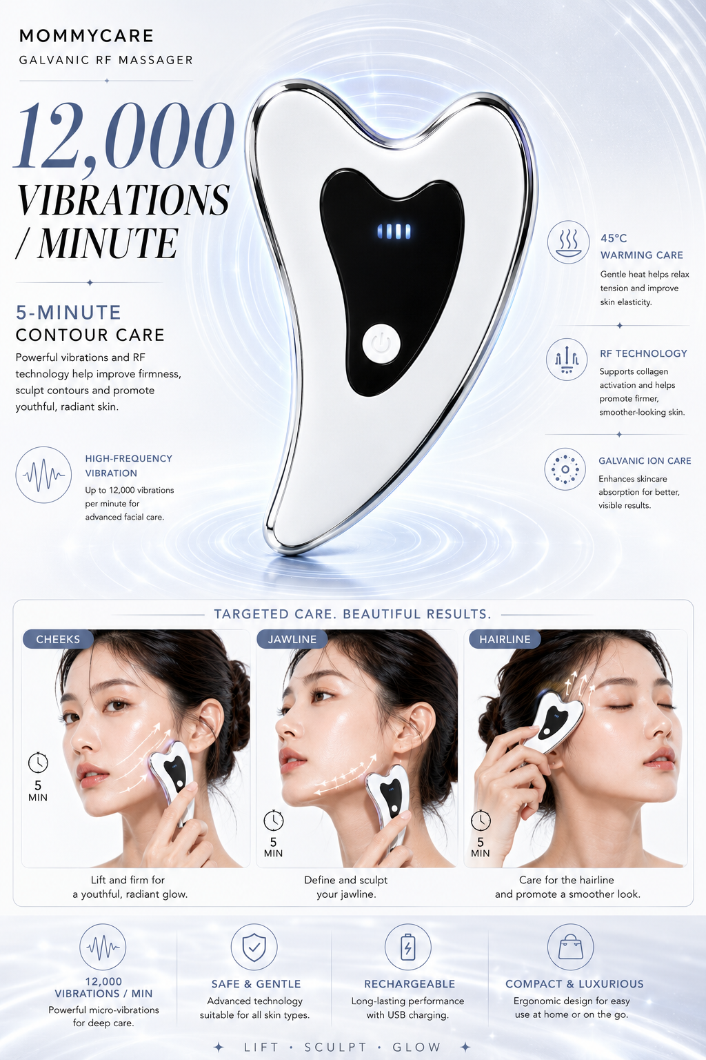 Galvanic RF Massager 1EA | Mommycare
