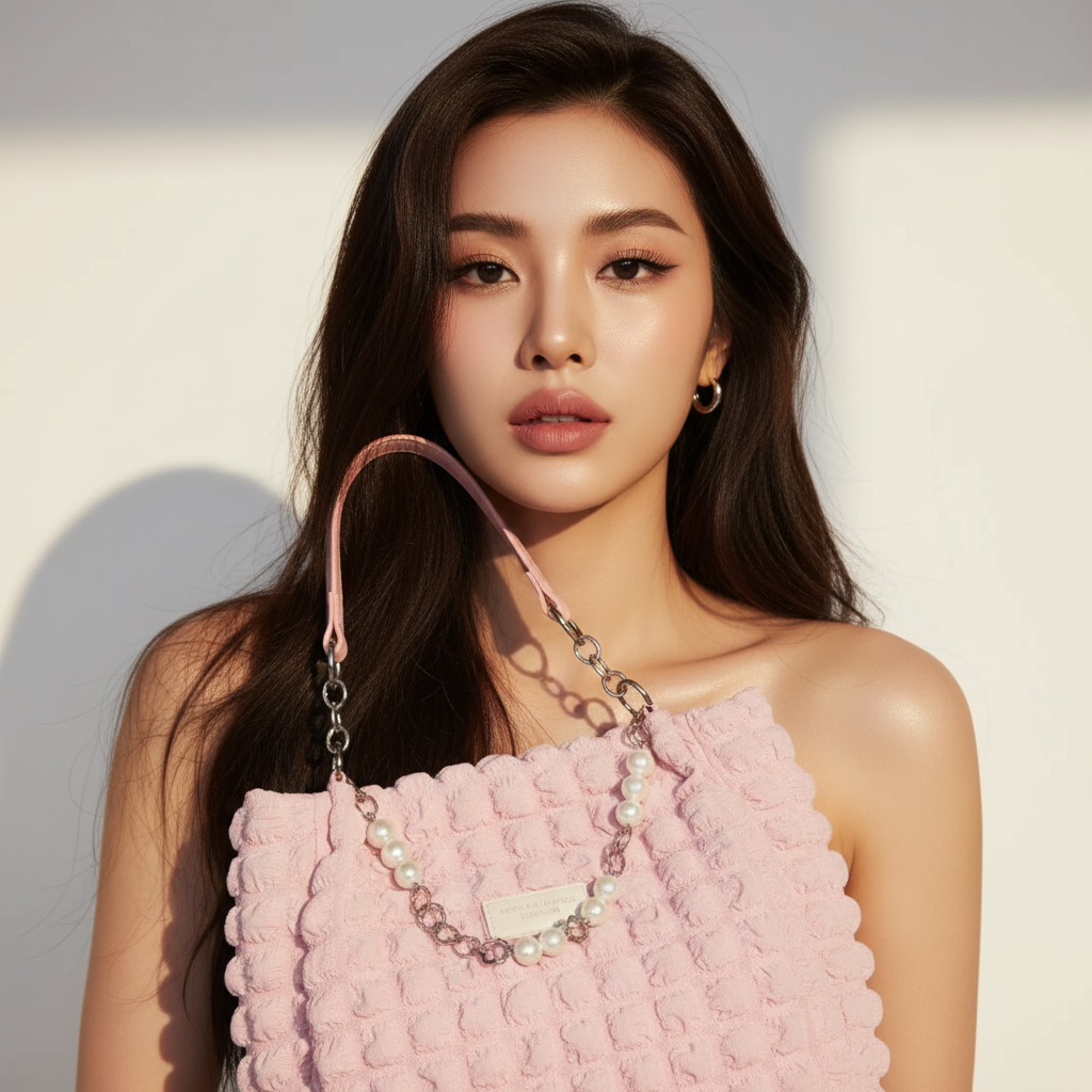 Chic Bubble Textured Tote Bag for the Modern Muse | ULZZANG BELLA