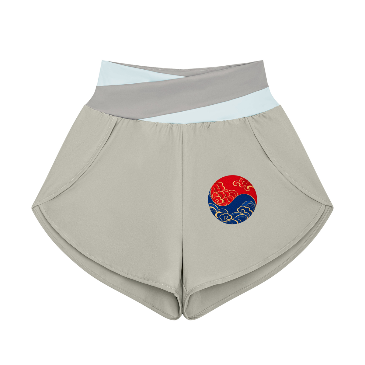 ULZZANG BELLA High Waisted Yoga Shorts for Effortless Elegance