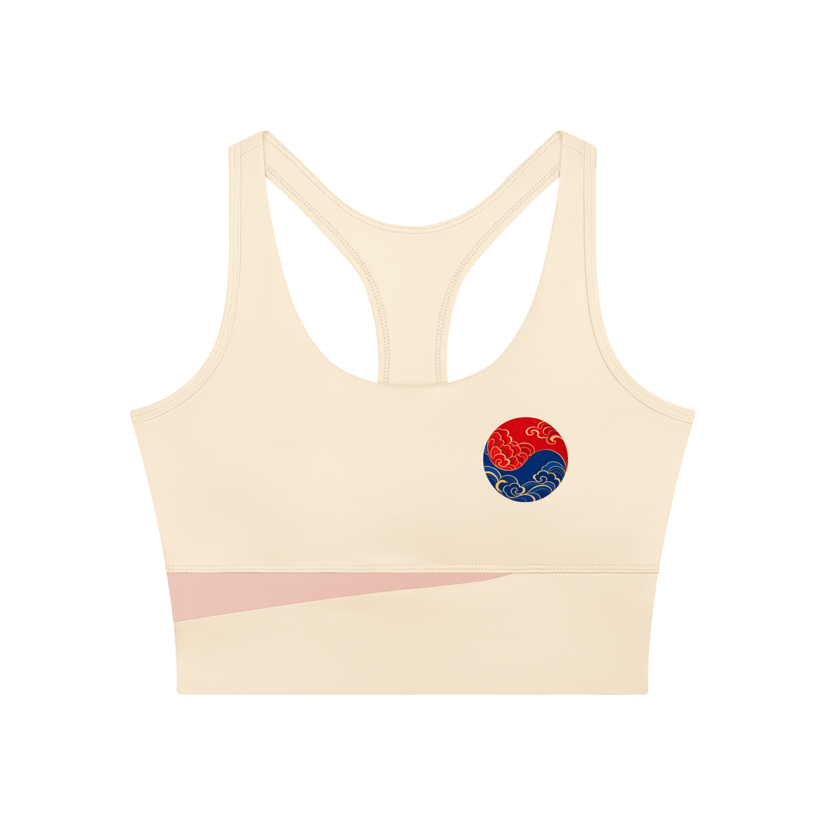 Color Block Sculpt Cropped Yoga Tank Top | ULZZANG BELLA