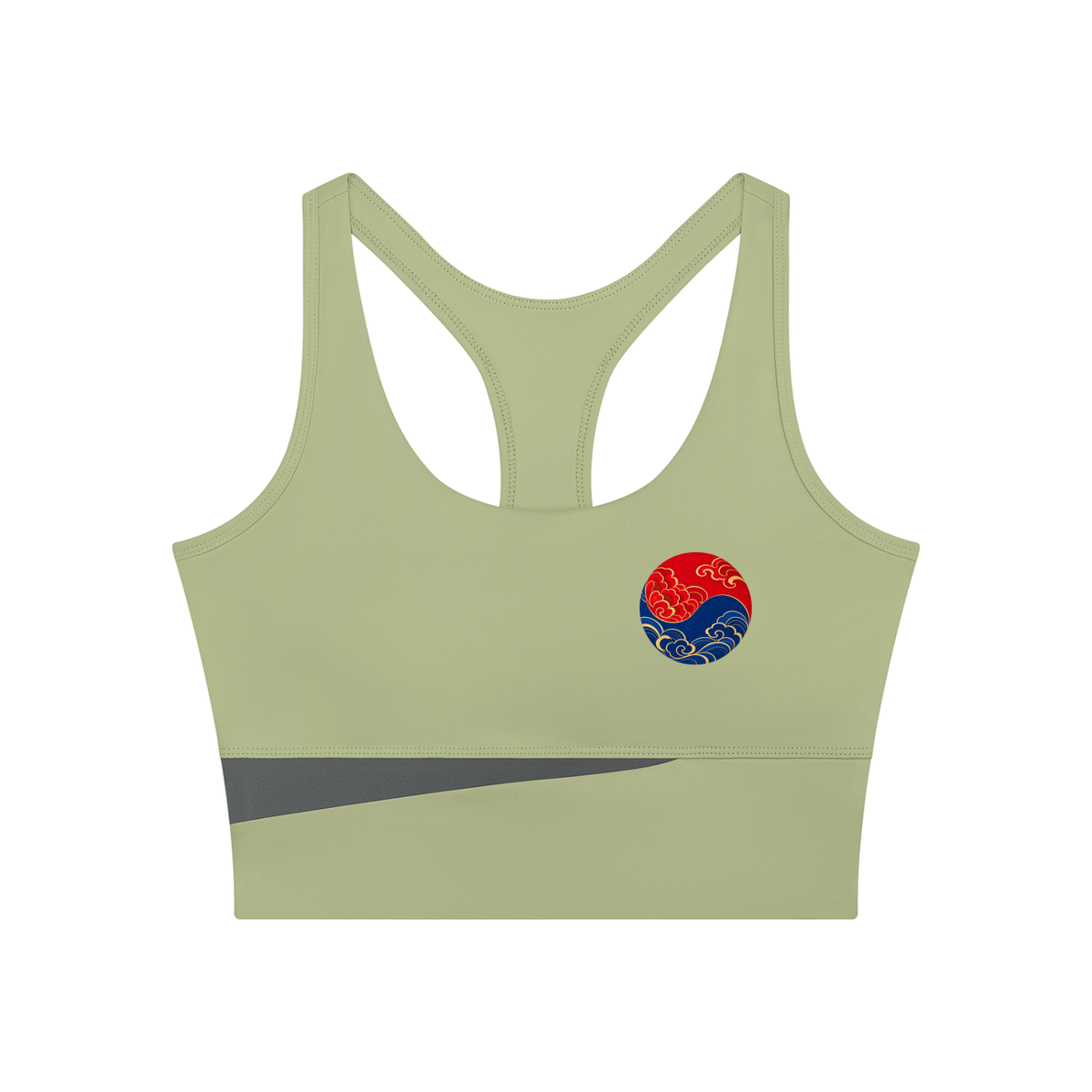 Color Block Sculpt Cropped Yoga Tank Top | ULZZANG BELLA