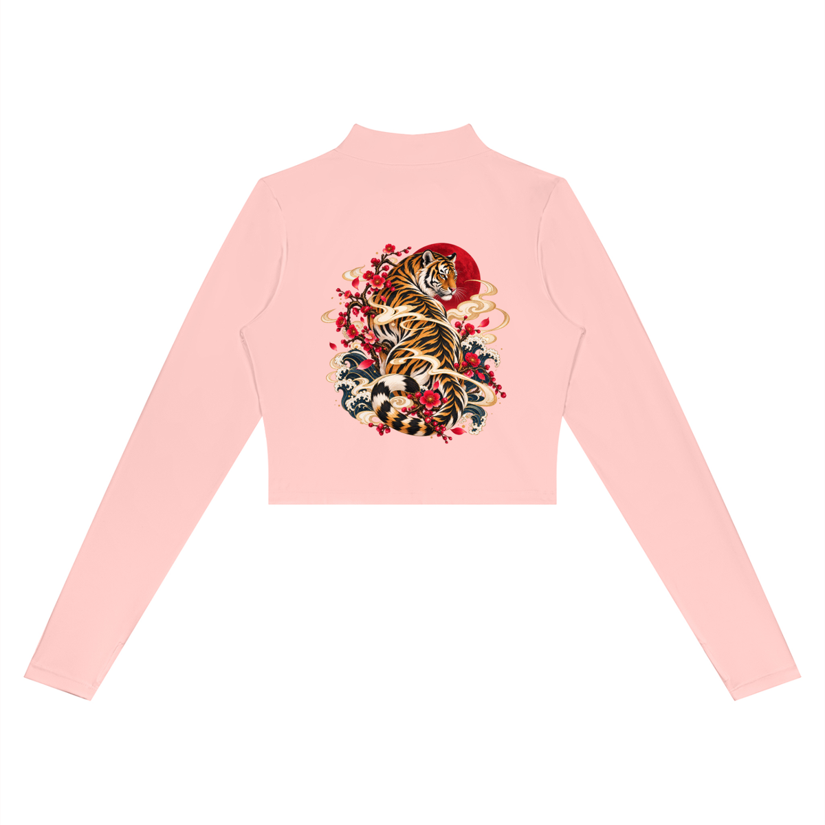 Korean Tiger Cropped Training Jacket | ULZZANG BELLA