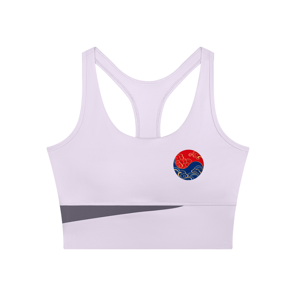 Color Block Sculpt Cropped Yoga Tank Top | ULZZANG BELLA