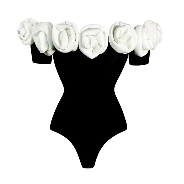 Floral Ruffle Push Up One Piece Swimwear for Effortless Elegance | ULZZANG BELLA