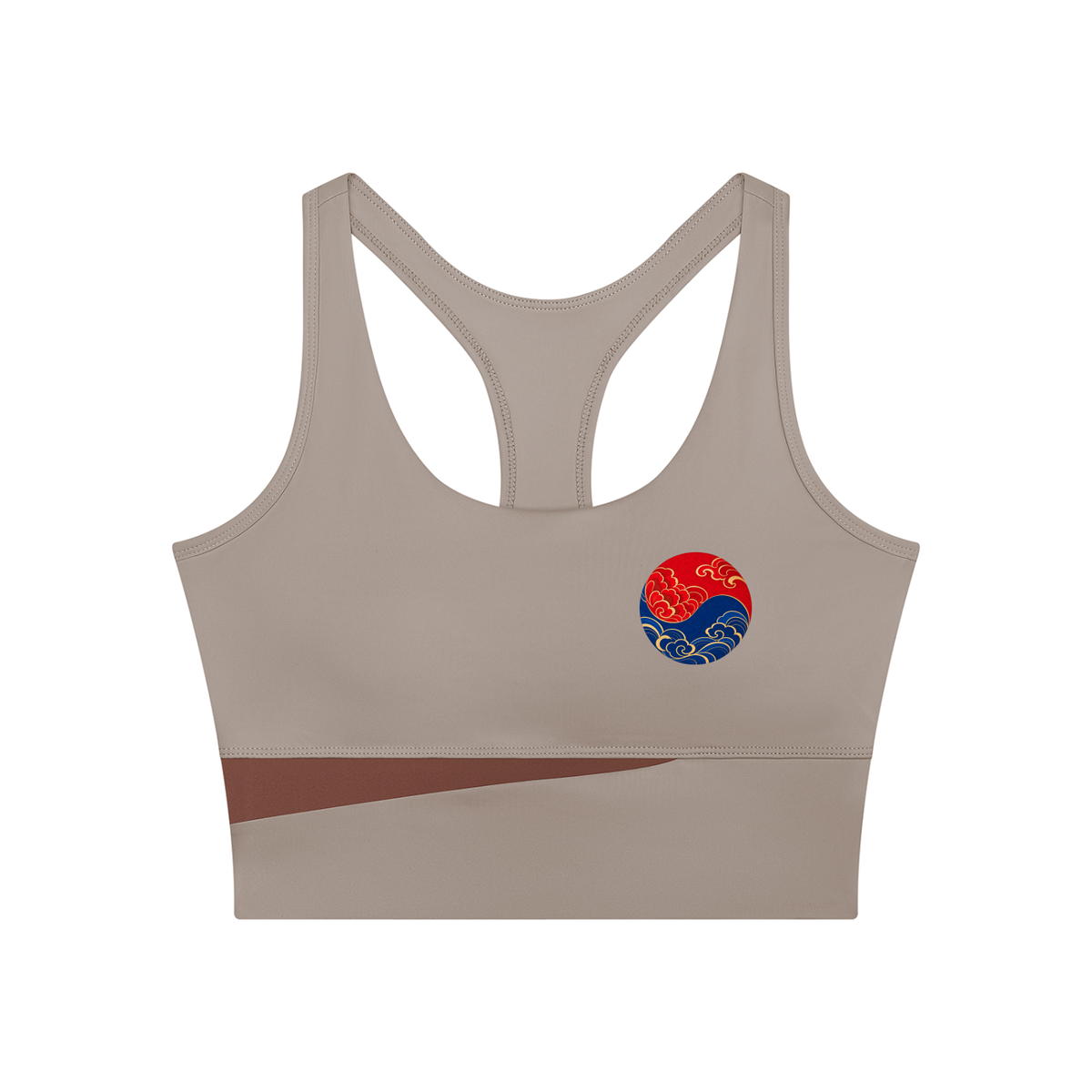 Color Block Sculpt Cropped Yoga Tank Top | ULZZANG BELLA