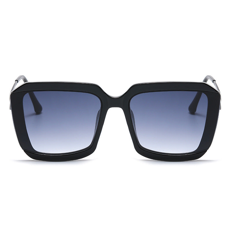 Trendy Metal Frame Square Sunglasses for Women | ULZZANG BELLA