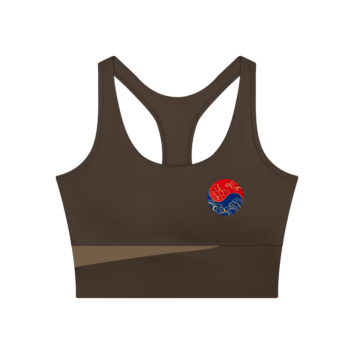 Color Block Sculpt Cropped Yoga Tank Top | ULZZANG BELLA