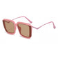 Trendy Metal Frame Square Sunglasses for Women | ULZZANG BELLA