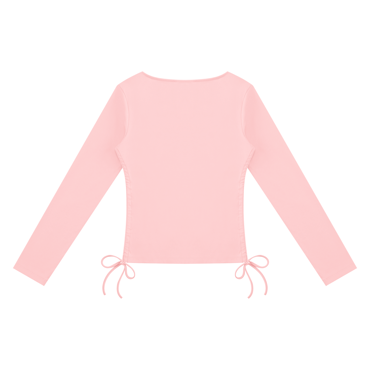 ULZZANG BELLA Y2K Ruched Long Sleeve Top for Effortless Elegance