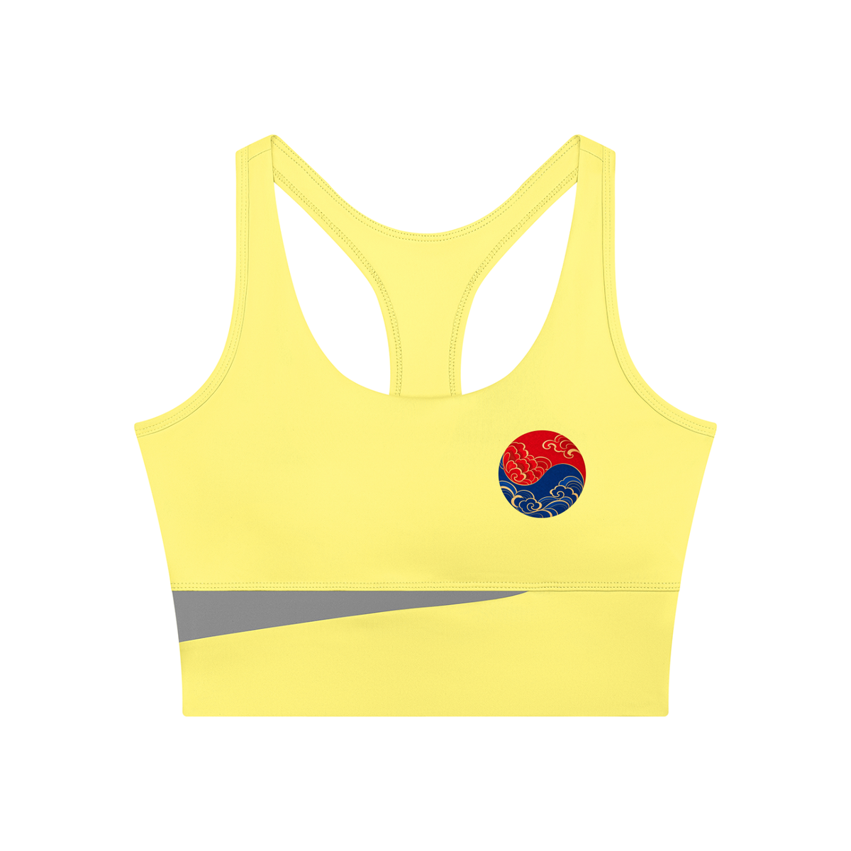 Color Block Sculpt Cropped Yoga Tank Top | ULZZANG BELLA