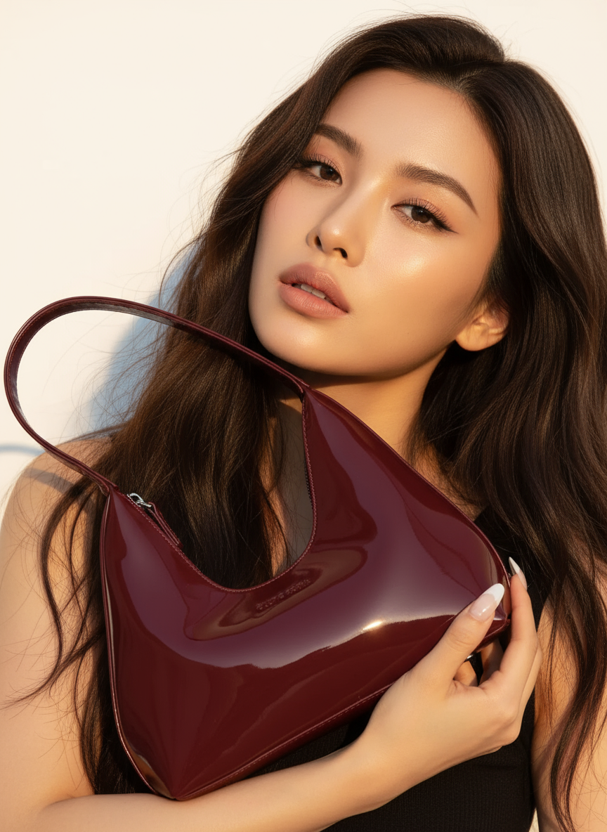 Chic Moon Shape Shoulder Bag for the Bold and Beautiful | ULZZANG BELLA