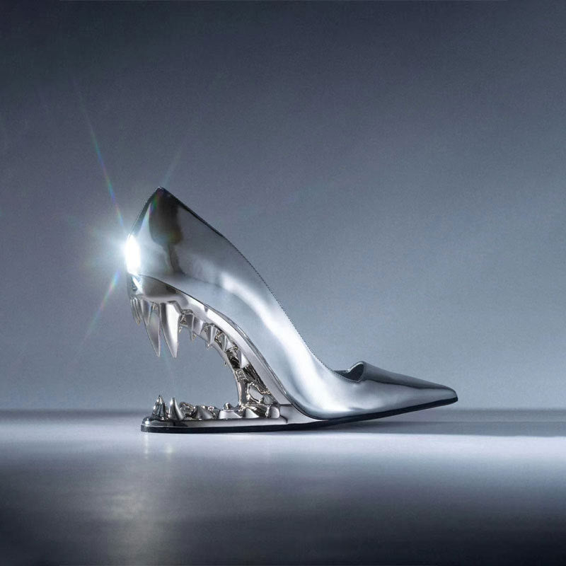 Irregular Heel Super High Pumps for the Bold and Beautiful | ULZZANG BELLA