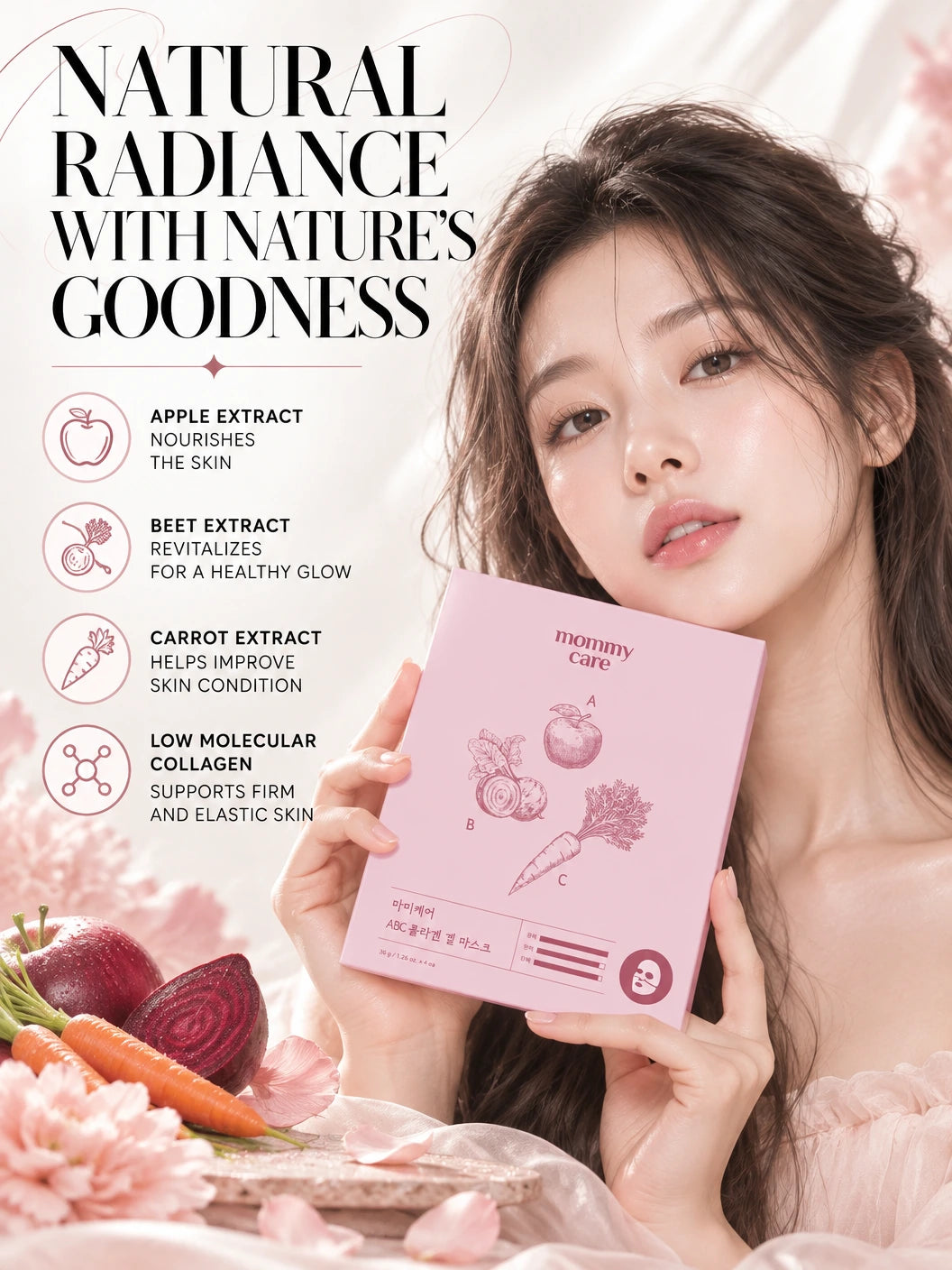 ABC Collagen Gel Mask 36g*4pcs | Mommycare | Mommycare ABC Collagen Gel Mask – Handcrafted Luxury Hydration