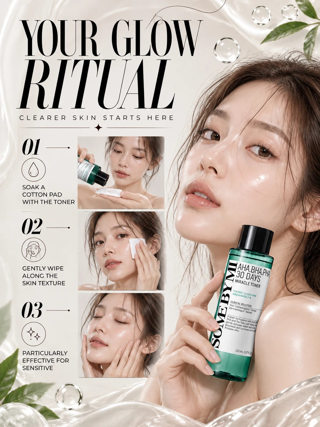 AHA-BHA-PHA 30 Days Miracle Toner 150ml | SOME BY MI | SOME BY MI AHA-BHA-PHA Miracle Toner 150ml - Artisanal Luxe