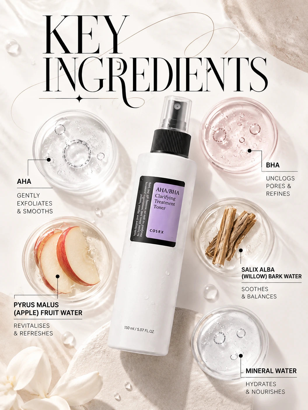 AHA/BHA Revitalising Treatment Toner for Radiant Glass Skin | COSRX | COSRX AHA/BHA Toner - Artisanal Luxury Skin Treatment