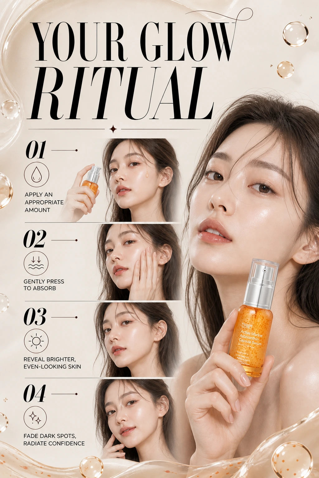 Active Marine Astaxanthin Capsule Serum 30ml | Sungboon Editor | Sungboon Editor Astaxanthin Capsule Serum 30ml for Dark Spots