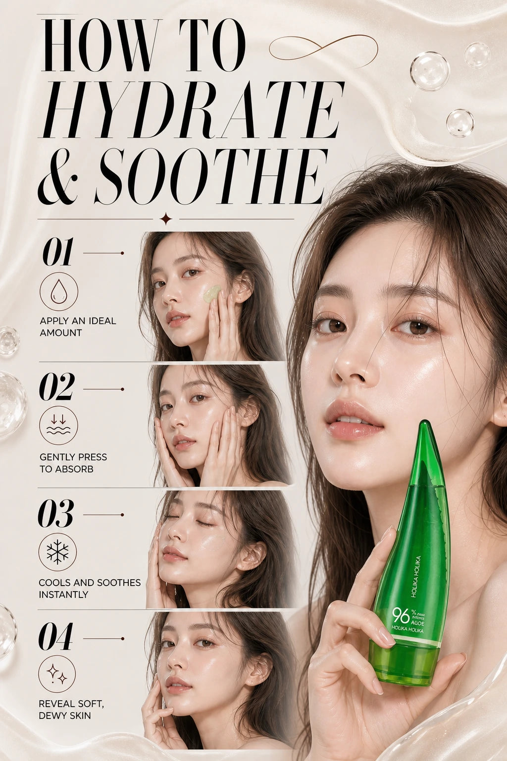 Aloe Hydro Formula 96% Soothing Gel 250ml | HOLIKA HOLIKA | HOLIKA HOLIKA Aloe Hydro Formula Soothing Gel - Artisanal Hydration