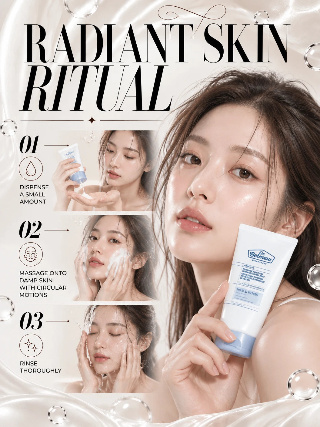 Amino Clear Foaming Cleanser for Radiant Skin | The Face Shop | The Face Shop Amino Clear Foaming Cleanser - Artisanal Luxury