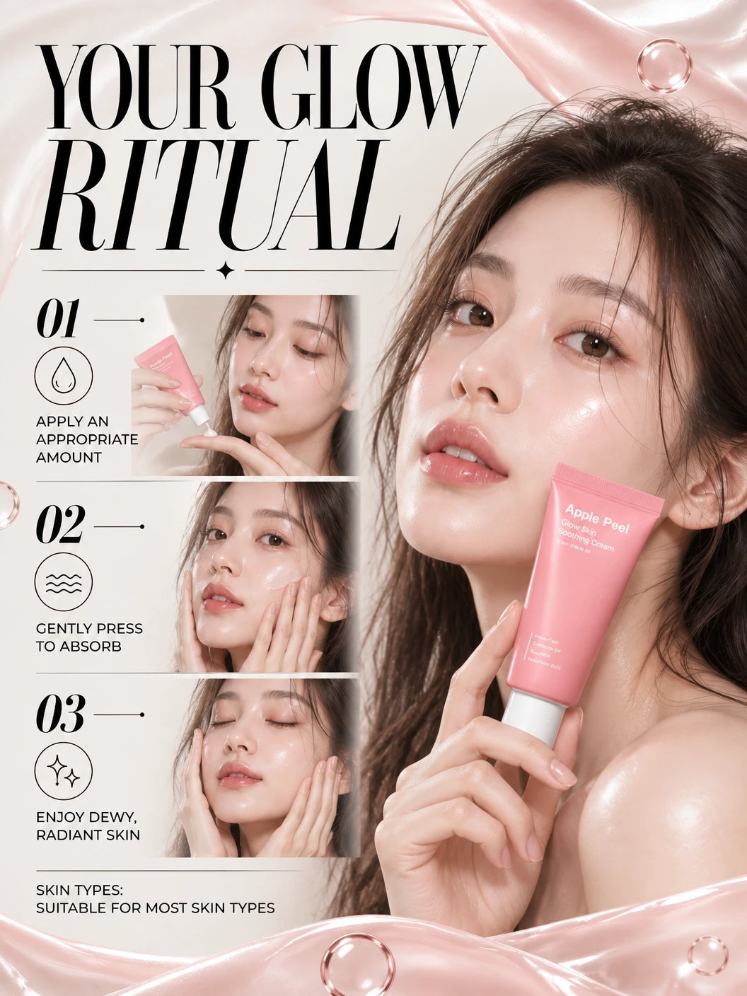Apple Peel Glow Skin Soothing Cream 50ml | Sungboon Editor | Sungboon Editor Apple Peel Cream | Smooth, Hydrate & Glow