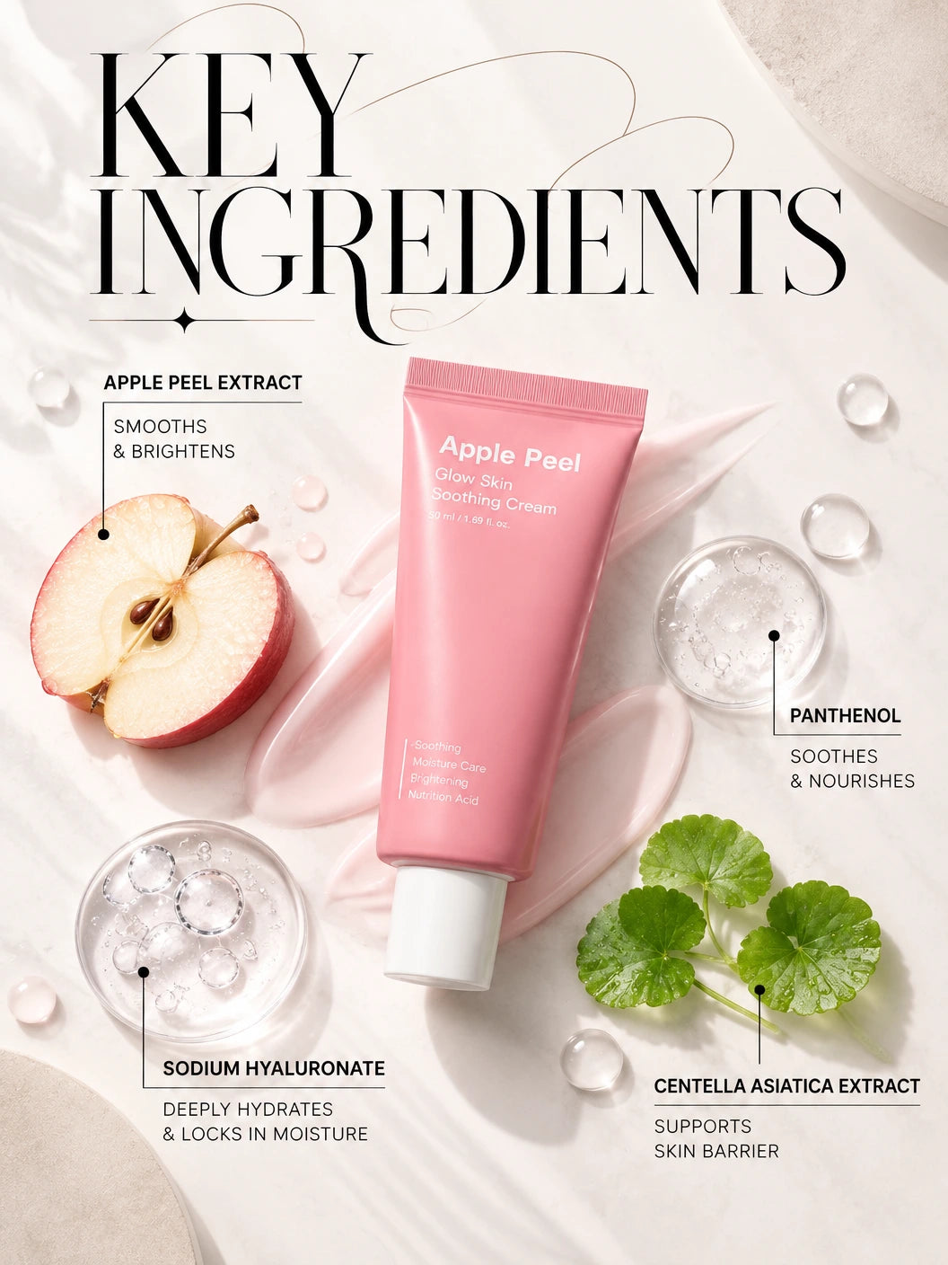 Apple Peel Glow Skin Soothing Cream 50ml | Sungboon Editor | Sungboon Editor Apple Peel Cream | Smooth, Hydrate & Glow