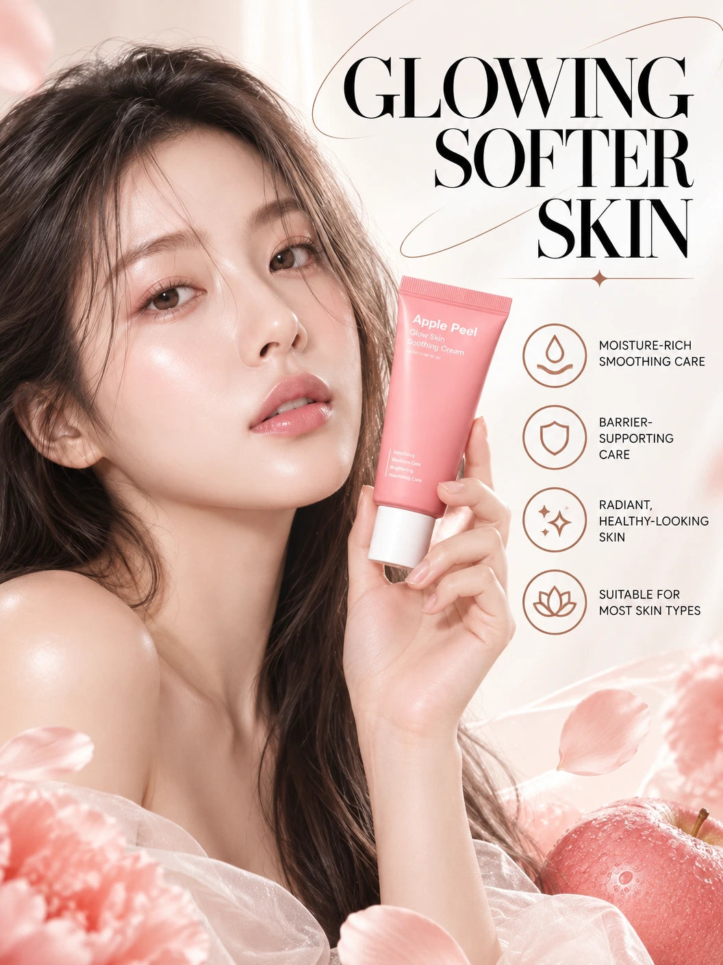 Apple Peel Glow Skin Soothing Cream 50ml | Sungboon Editor | Sungboon Editor Apple Peel Cream | Smooth, Hydrate & Glow