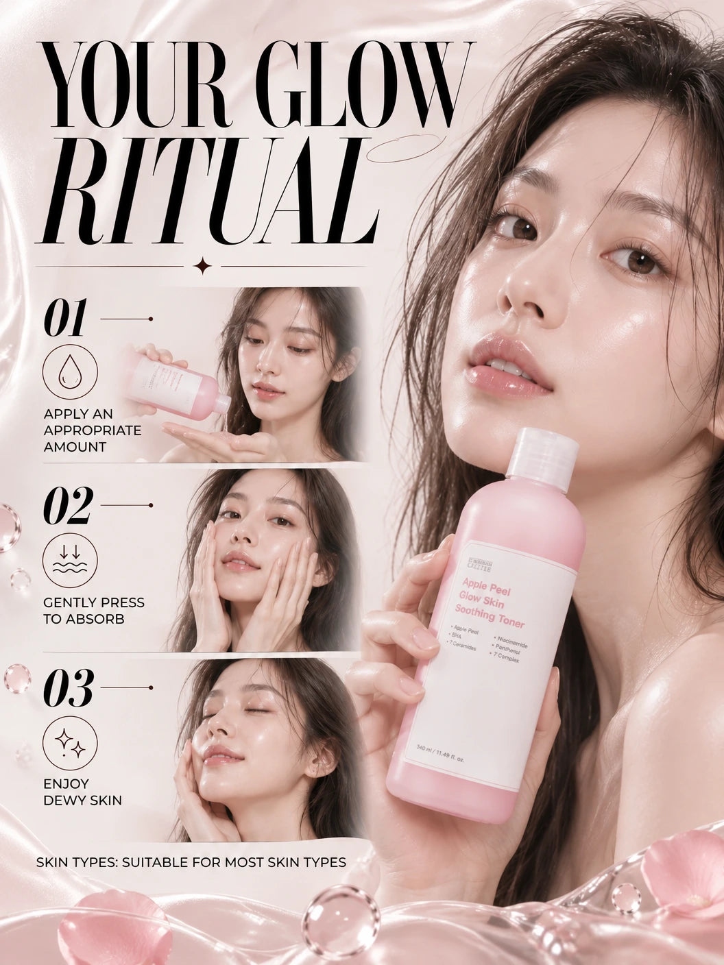 Apple Peel Glow Skin Soothing Toner 350ml | Sungboon Editor | Sungboon Editor Apple Peel Toner 340ml | Smooth & Glow