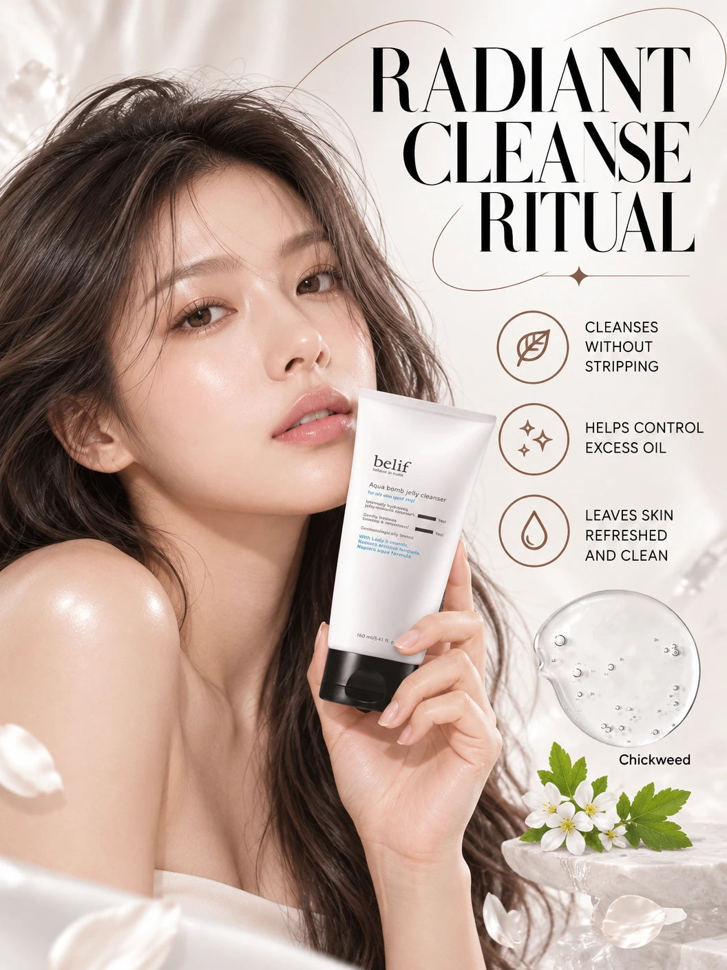 Aqua Bomb Jelly Cleanser for Oily Skin | belif | belif Aqua Bomb Jelly Cleanser - Artisanal Luxury Cleanser