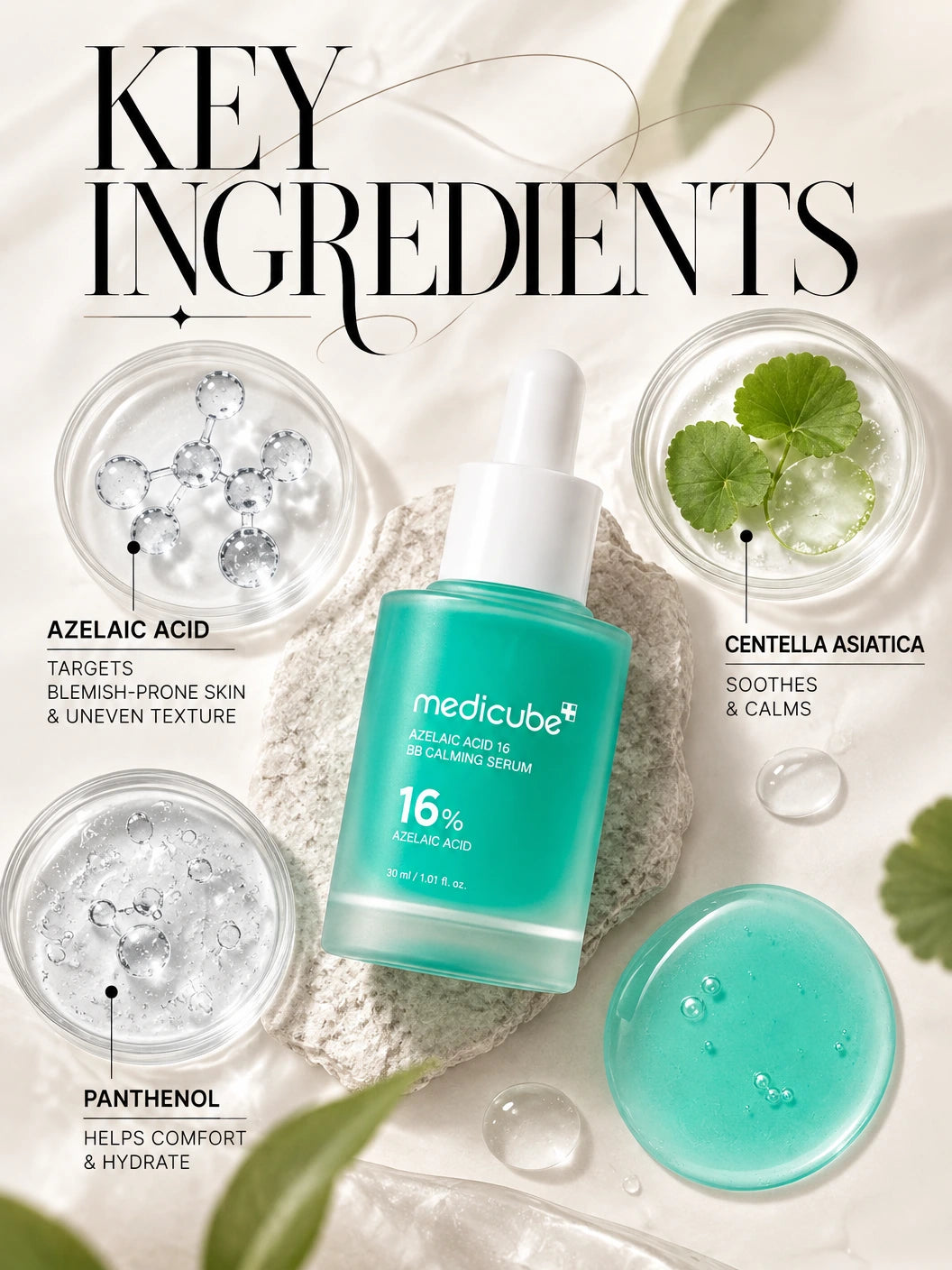 Azelaic Acid 10 BB Soothing Serum 30ml | MEDICUBE | MEDICUBE Azelaic Acid 16 BB Calming Serum 30ml