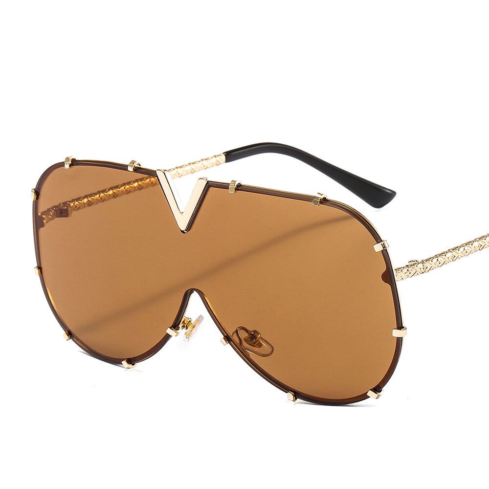 Luxury Vintage Square Sunglasses: Retro Oversized Eyewear for Women | ULZZANG BELLA