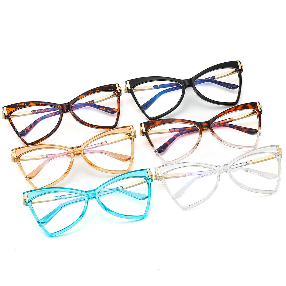 Chic T-Shaped Cat Eye Anti Blue Light Sunglasses for Women | ULZZANG BELLA