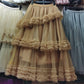 Layered Delight Mesh Skirt: Elastic Waist Irregular Cake Skirt | ULZZANG BELLA