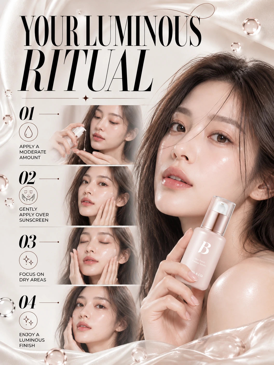 Banila Co Dew Boost Makeup Serum 30ml | Dewy Glow Primer Serum | The LAB by BLANC DOUX Dew Boost Serum | Artisanal Glow