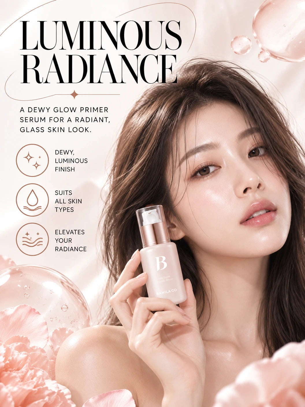 Banila Co Dew Boost Makeup Serum 30ml | Dewy Glow Primer Serum | The LAB by BLANC DOUX Dew Boost Serum | Artisanal Glow