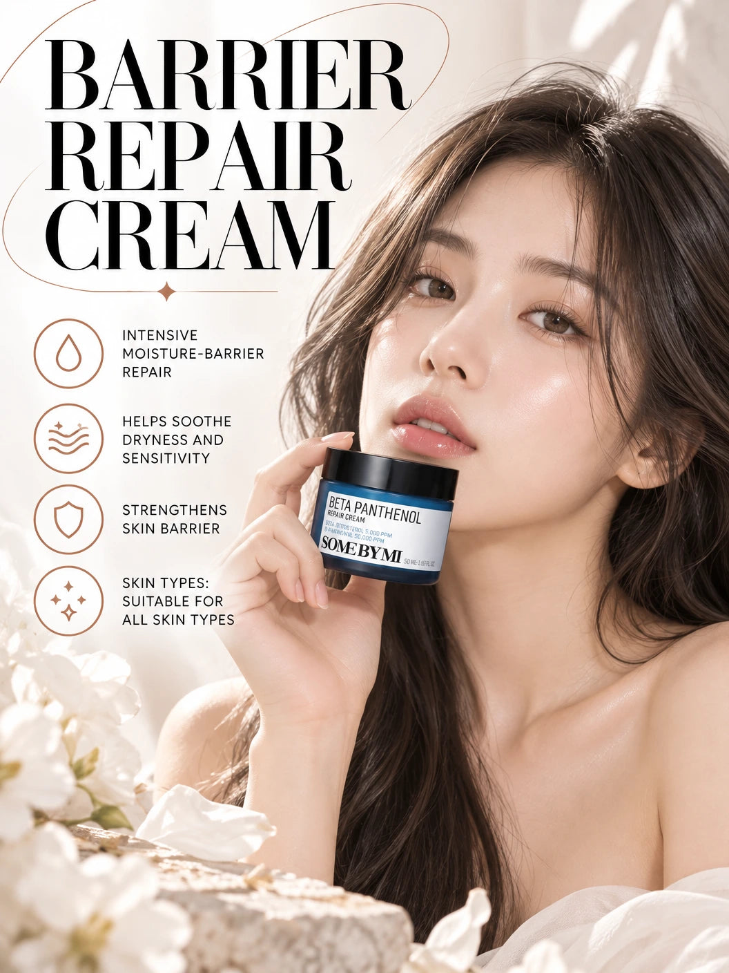 Beta Pantenol Repair Cream 50ml | SOME BY MI | SOME BY MI Beta Panthenol Repair Cream | Barrier Care