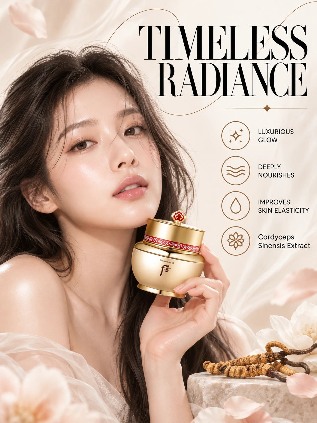 Bichup Ja Yoon Cream for Luminous, Youthful Glass Skin | The History of Whoo | The History of Whoo Bichup Ja Yoon Cream – Artisanal Glow